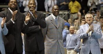 Former Lakers Sam Perkins and James Worthy Signed Girls Butts After the 1982 National Championship At UNC