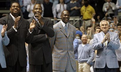 Former Lakers Sam Perkins and James Worthy Signed Girls Butts After the 1982 National Championship At UNC